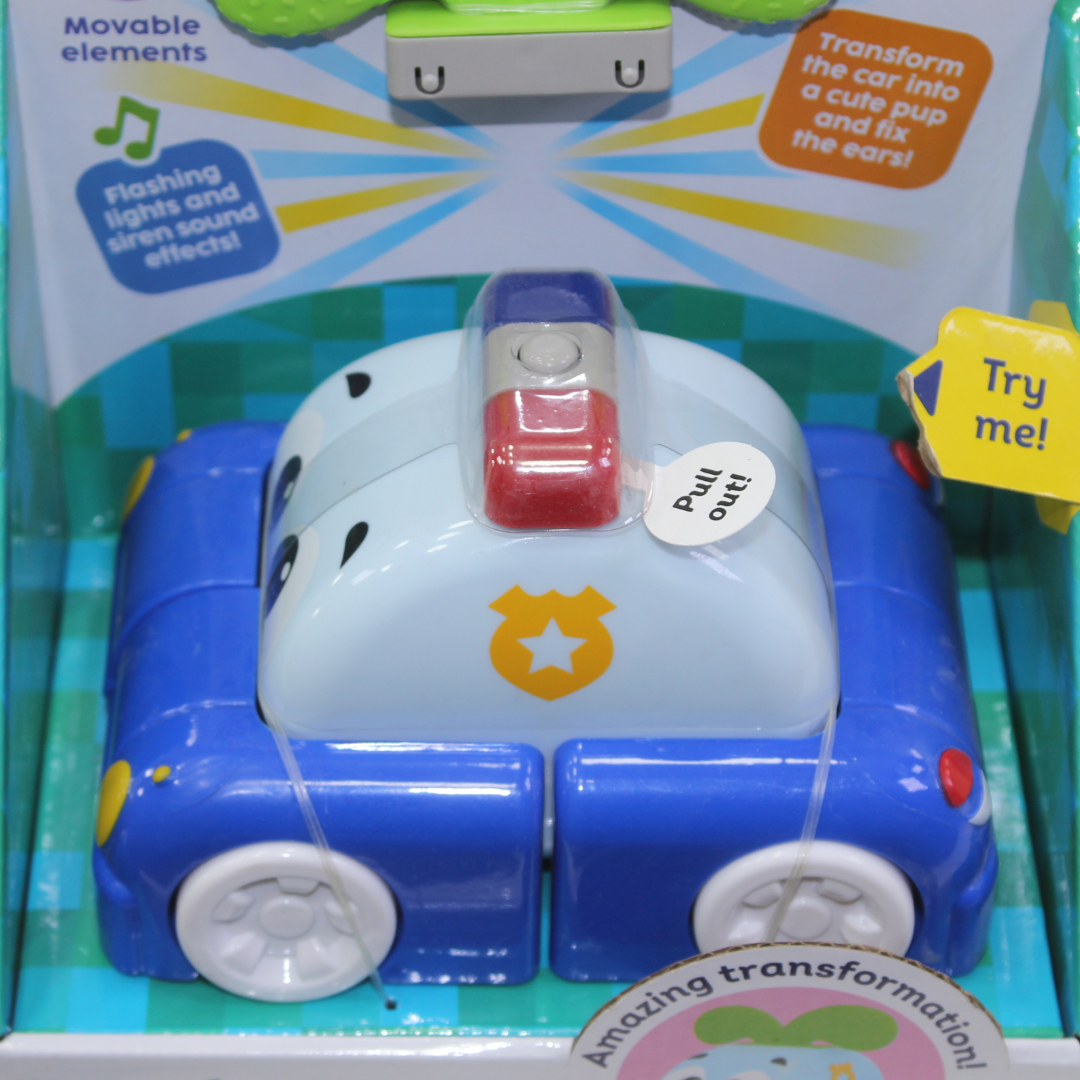 Kids Hits TransformMates Speedy Pup Toy Police Car