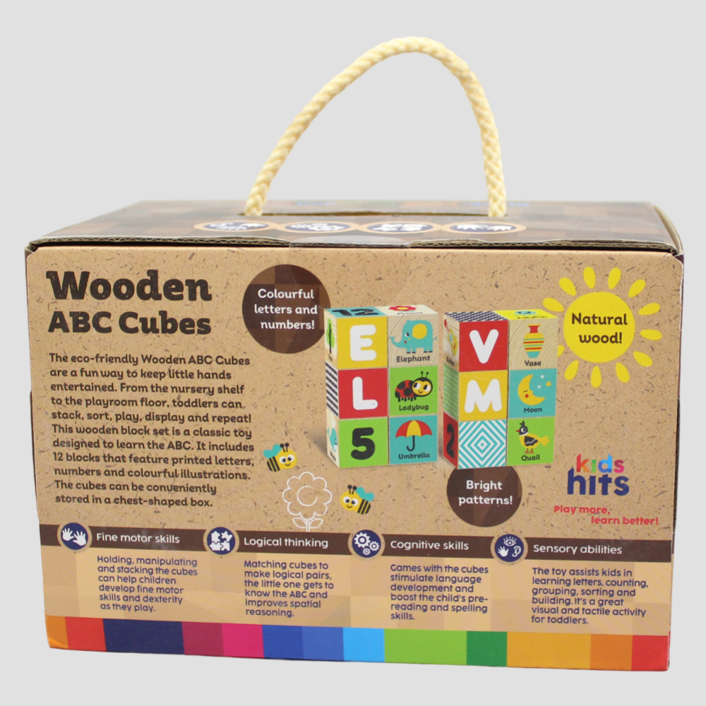 Wooden ABC Cubes – Stacking & Learning Fun!