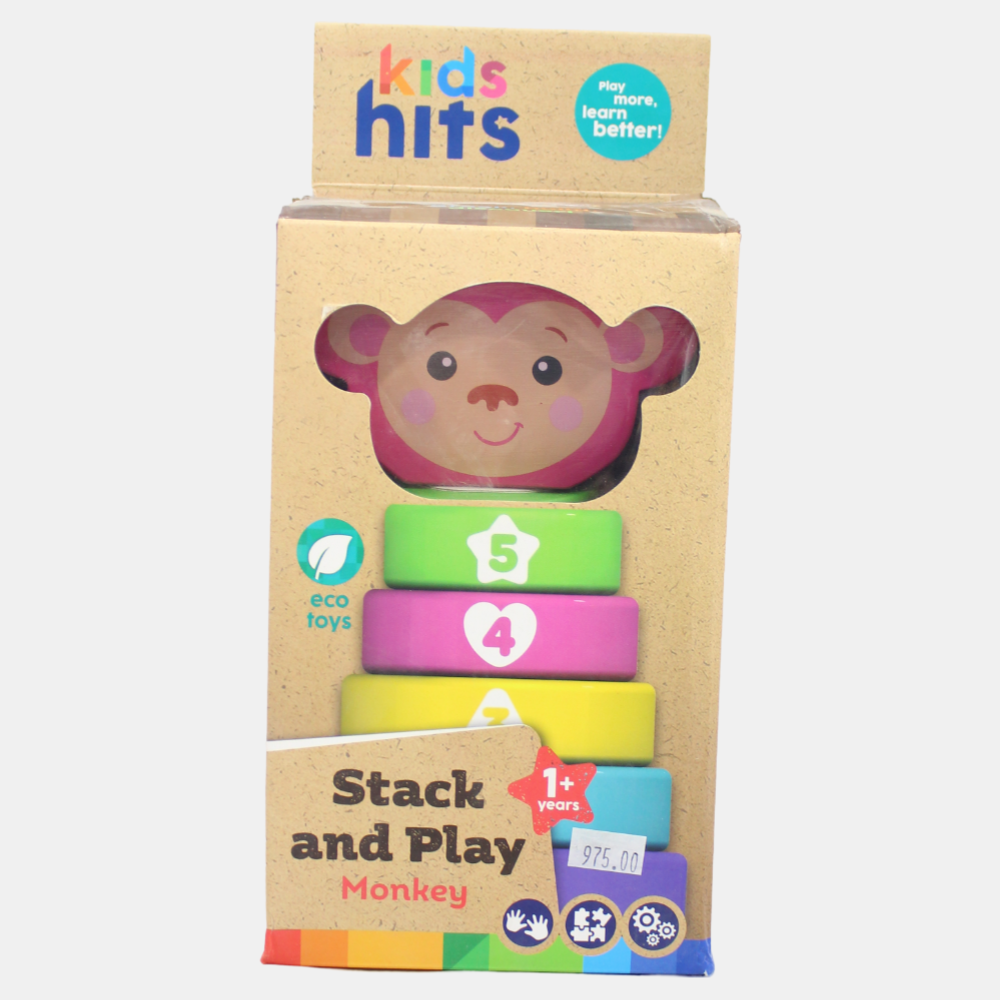 KH20/013\Wooden Stack and Play Monkey