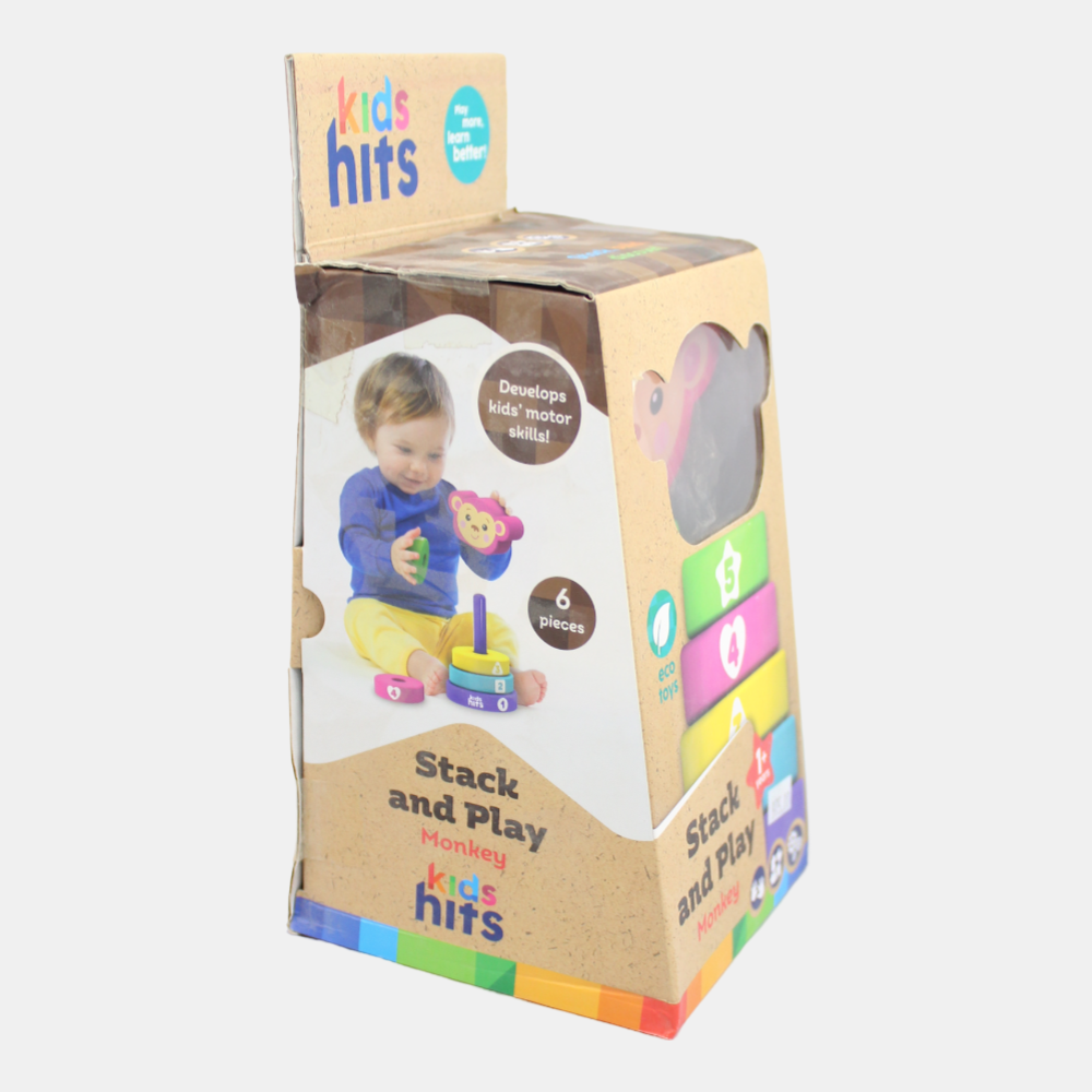 KH20/013\Wooden Stack and Play Monkey