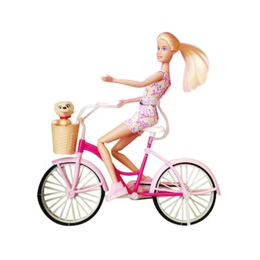 Defa Lucy Doll in Glam Bike Playset – White Polka Dot - Toys
