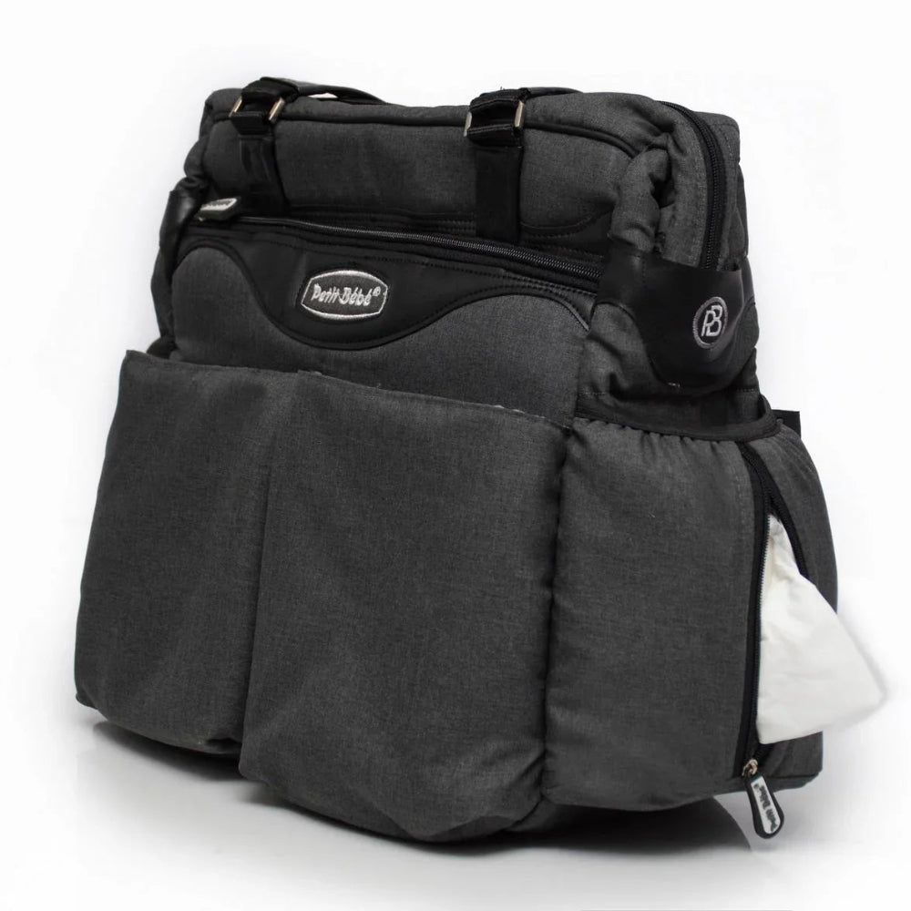 Petit Bebe Baby Diaper Bag Premium – Black