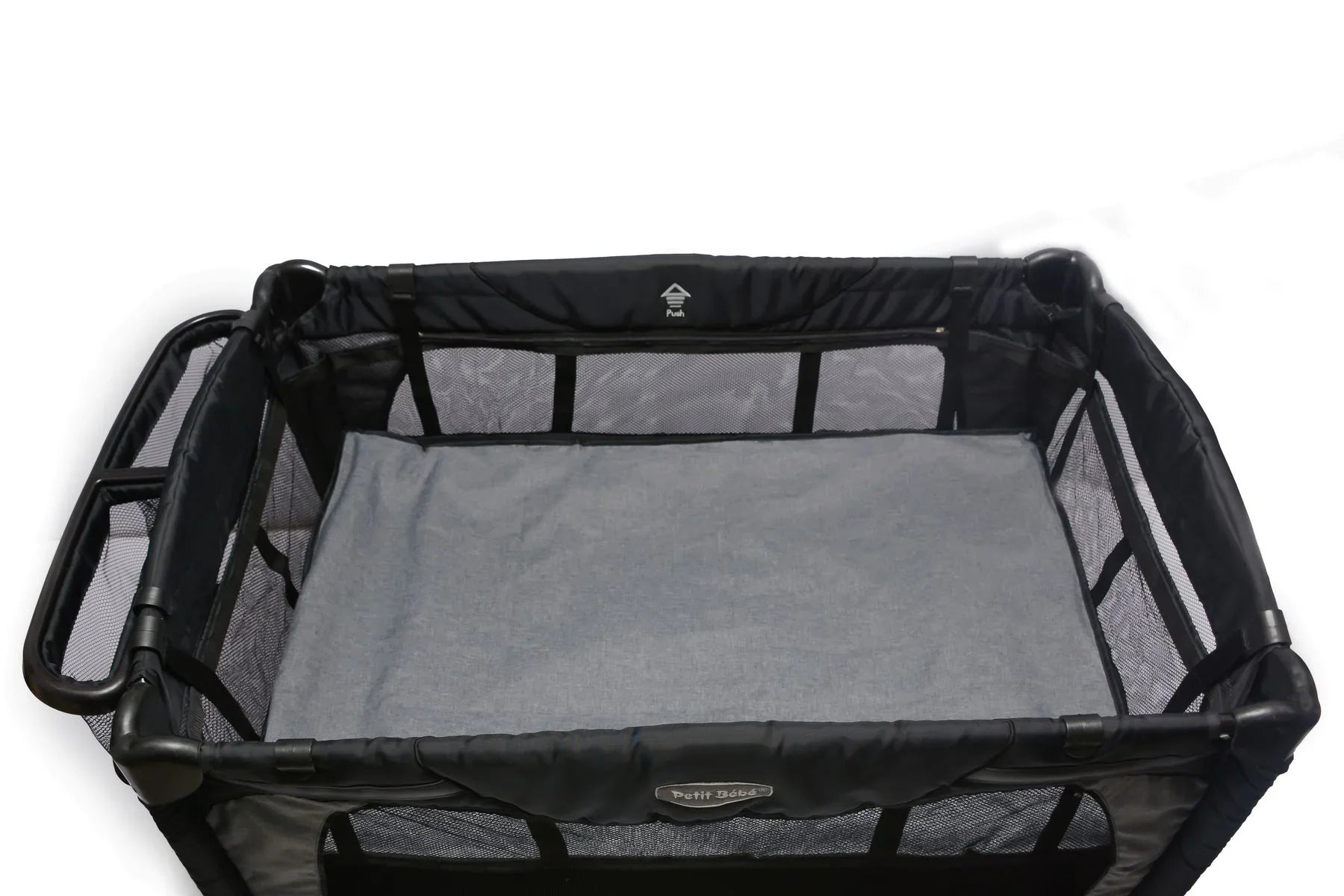 Baby Play Pen – Premium – Waterproof Linen – Grey