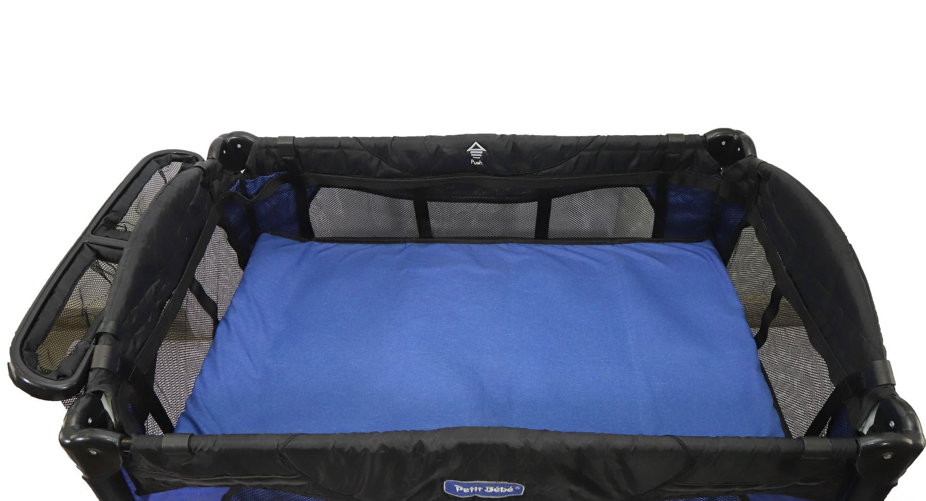 Baby Play Pen  Premium Waterproof Linen – Blue