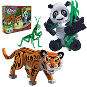 Variety Blocks Building Set - Tiger & Panda 237 Pcs