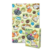 3-D Visual Puzzle - Cat Theme