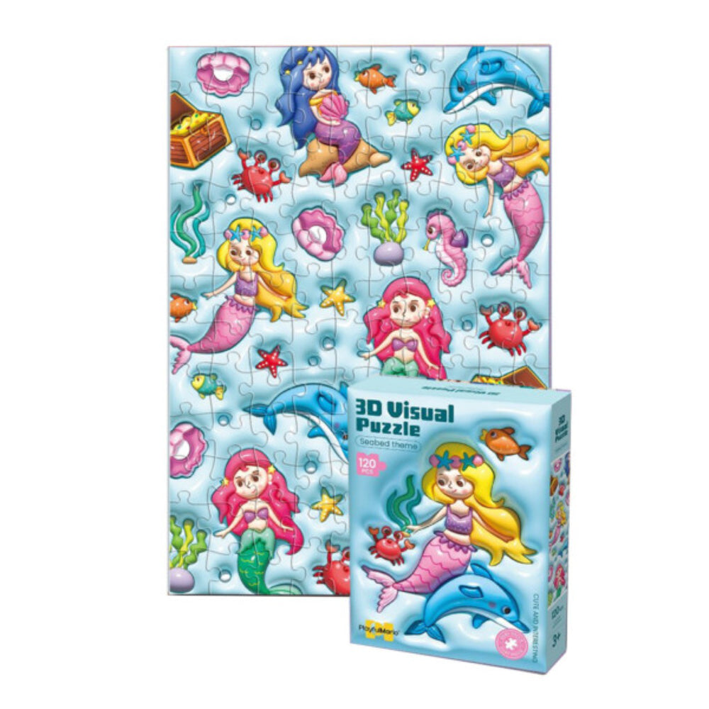 3-D Visual Puzzle - Seabed Theme