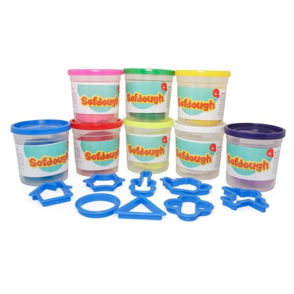 Funskool Sof Dough School Bus Set – 8 Containers (125 Gram)