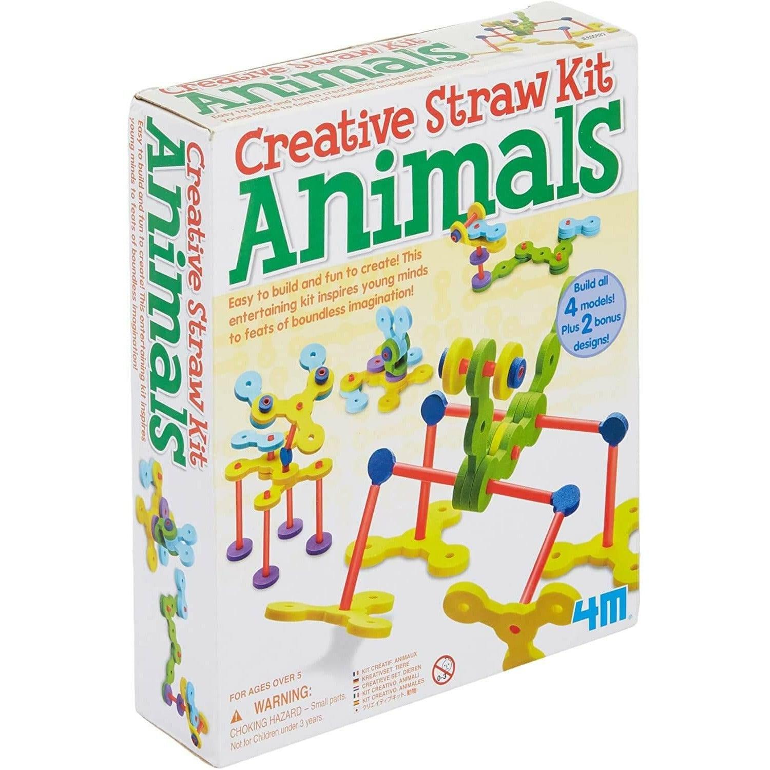 4M Creative Straw Kit - Animals - Ourkids - 4M