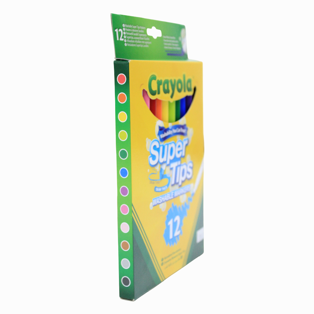 Crayola Super Tips Washable Markers – 12 Colors