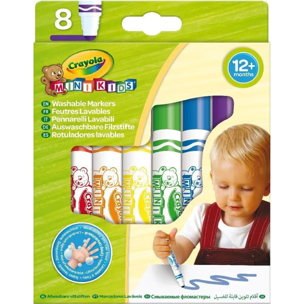 Crayola Mini Kids First Markers – 8 Colors
