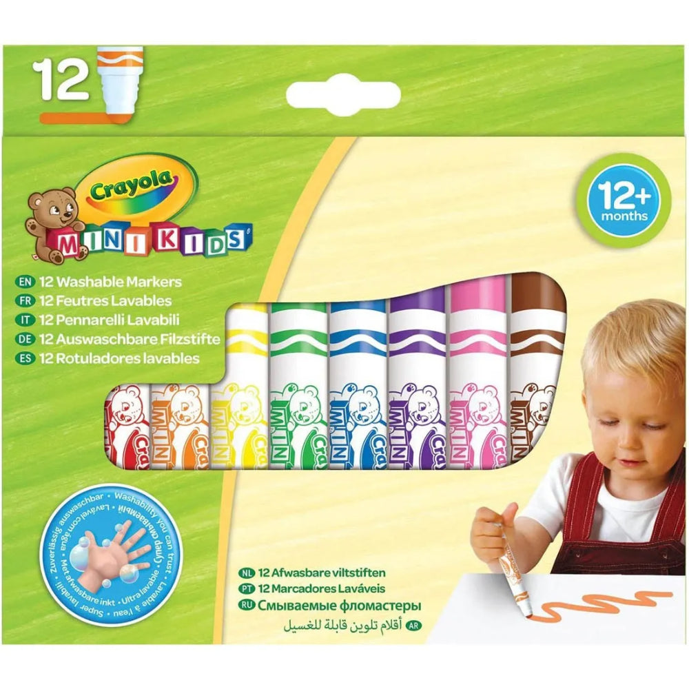 Crayola Mini Kids First Markers – 12 Colors