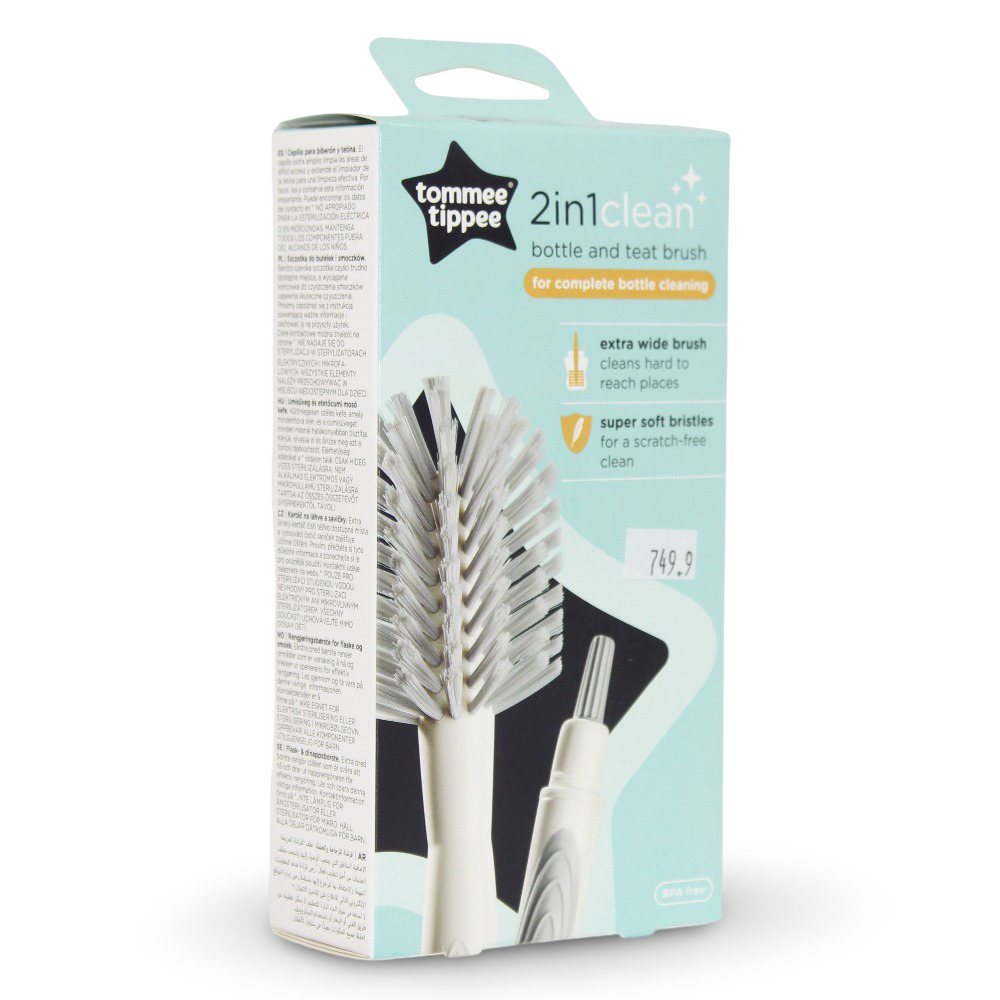 Tommee Tippee Closer To Nature Bottle & Teat Brush - Assorted Colors