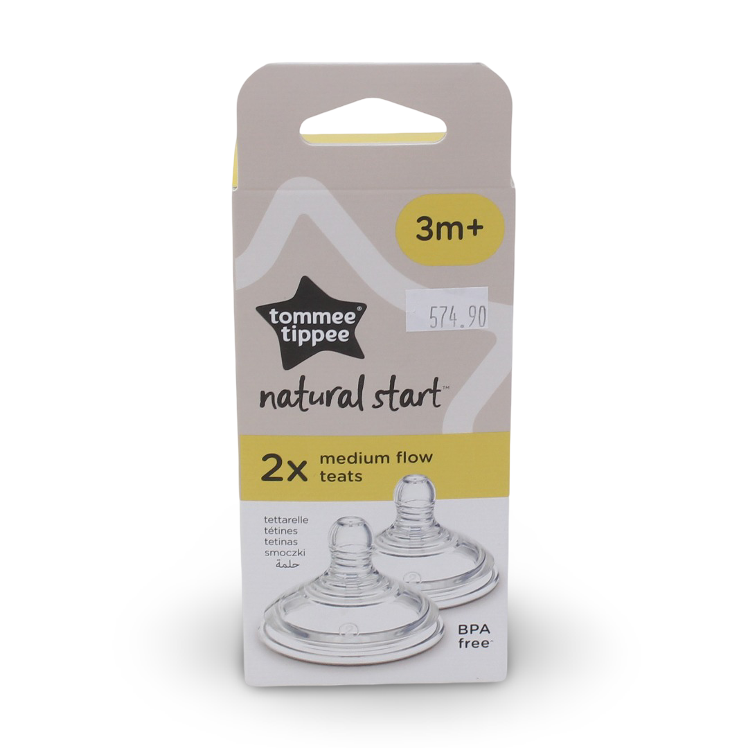 Tommee Tippee Closer to Nature Baby Bottle Teats Medium Flow (3m+)