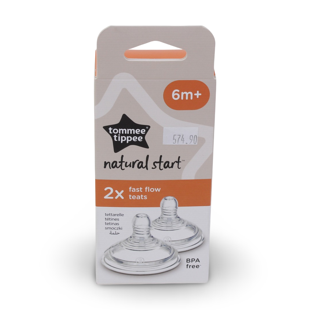 Tommee Tippee Closer to Nature Baby Bottle Teats Fast Flow ( 6m+)