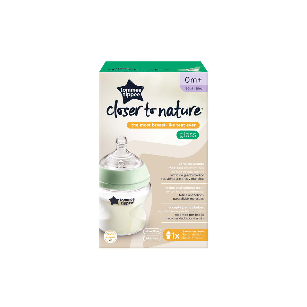 Tommee Tippee Closer to Nature Glass Feeding Bottle - 150ml