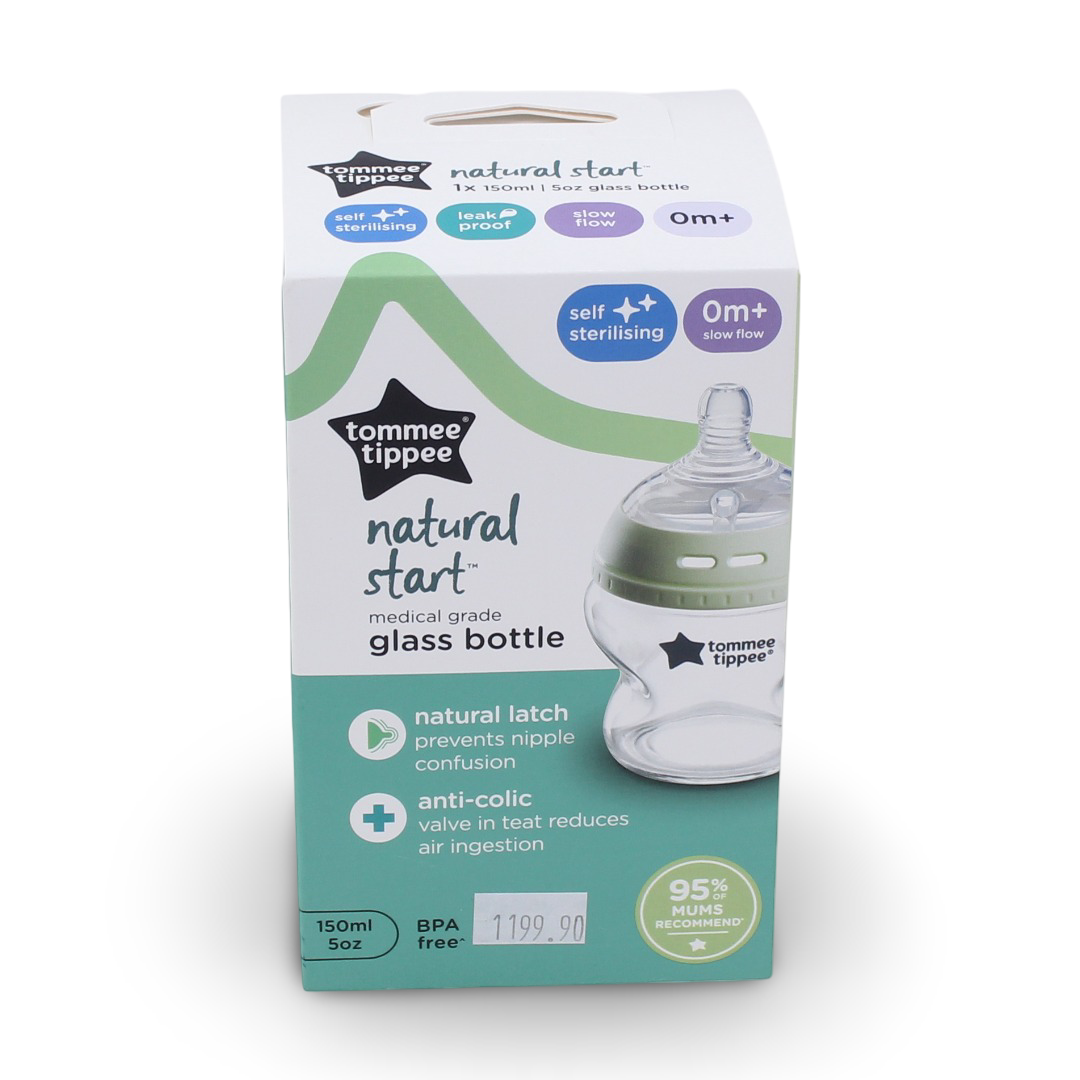 Tommee Tippee Closer to Nature Glass Feeding Bottle - 150ml