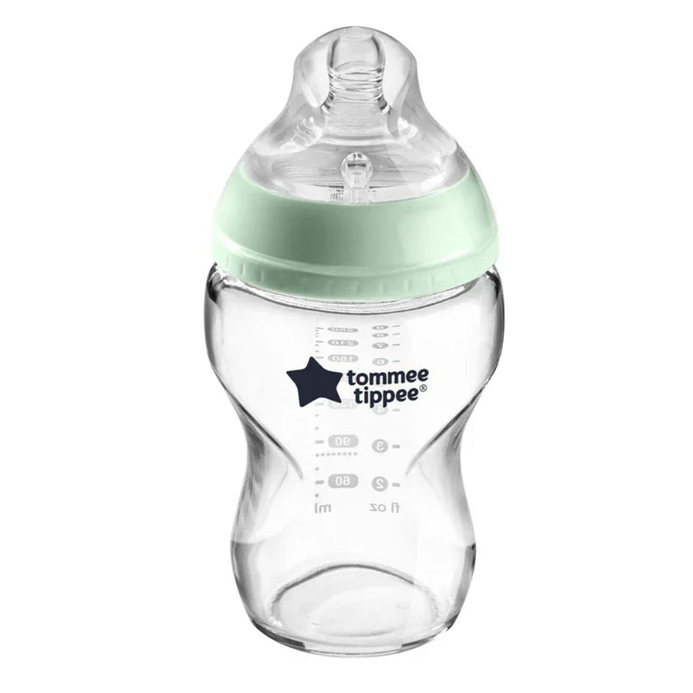 Tommee Tippee Closer to Nature Glass Feeding Bottle - 260ml - Baby Essentials