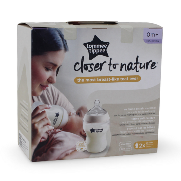 Tommee Tippee Baby Feeding Bottles 260ml – Pack of 2