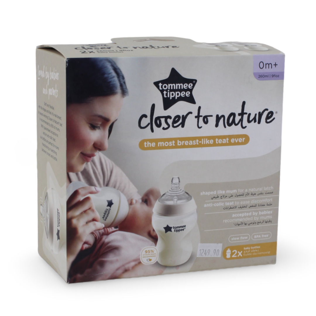 Tommee Tippee Baby Feeding Bottles 260ml – Pack of 2