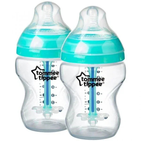 Tommee Tippee Advanced Anti-Colic Bottles 260ml (Pack of 2) - Baby Essentials