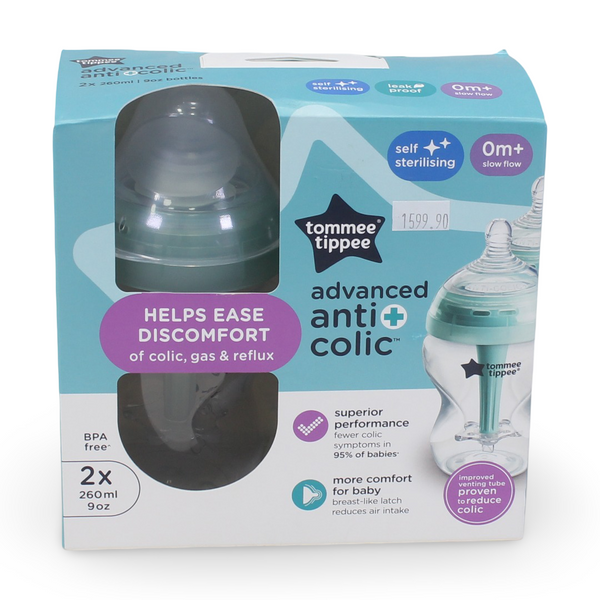 Tommee Tippee Advanced Anti-Colic Bottles 260ml (Pack of 2)