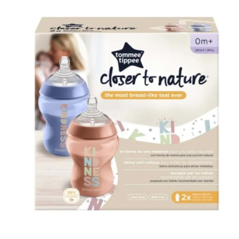 Pack of 2 - Tommee Tippee Feeding Bottle 260ml ( Plastic )