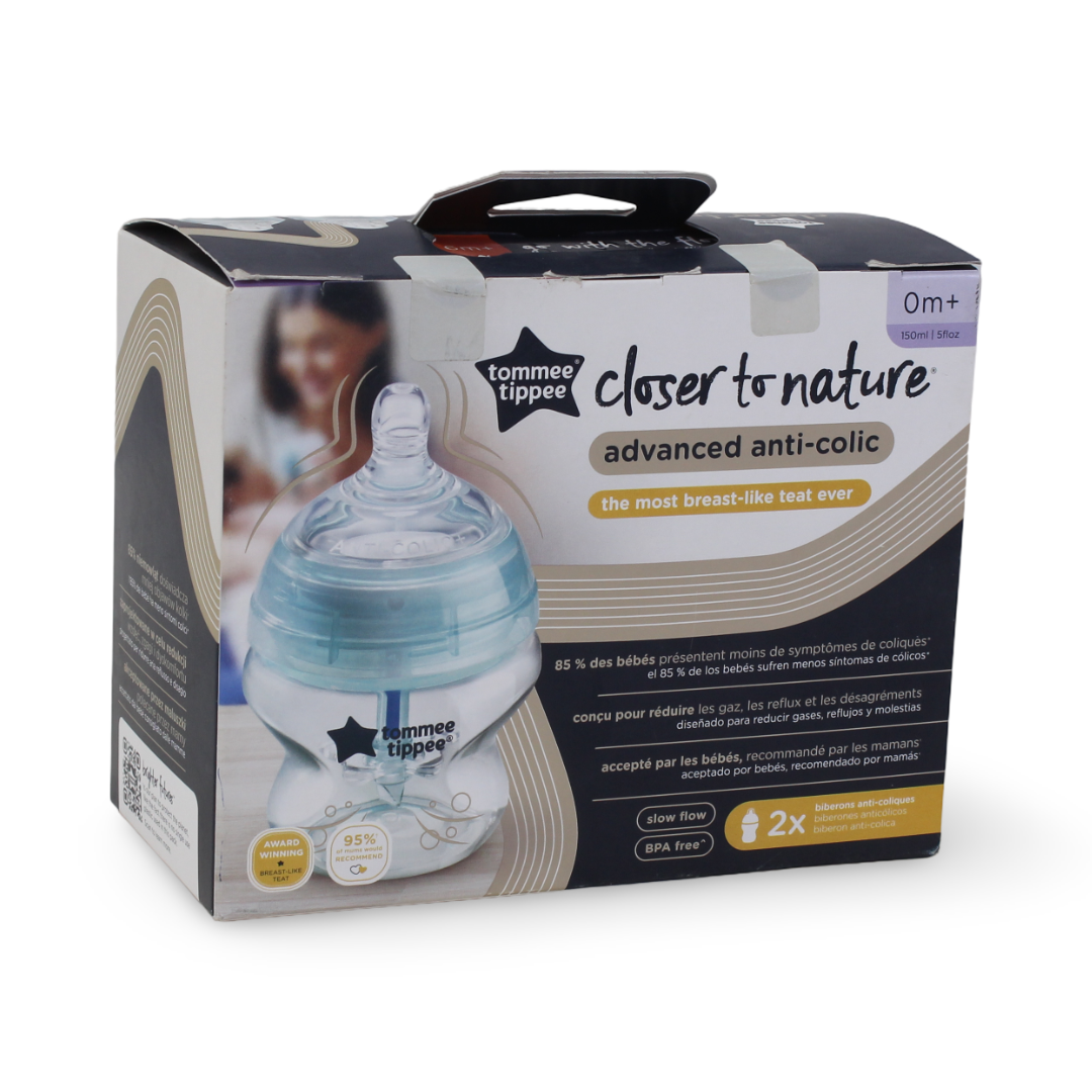 Tommee Tippee Advanced Anti-Colic Baby Bottles 150ml – Pack of 2