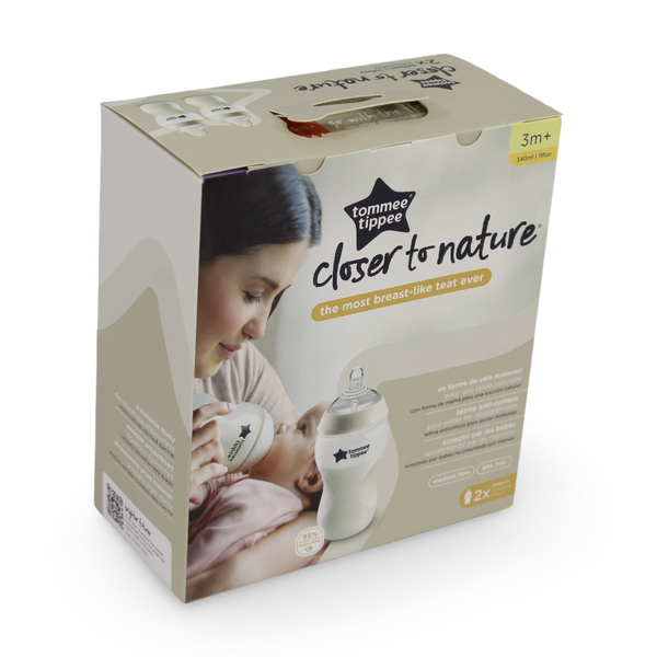 Tommee Tippee Closer to Nature 2 Baby Bottles 340ml
