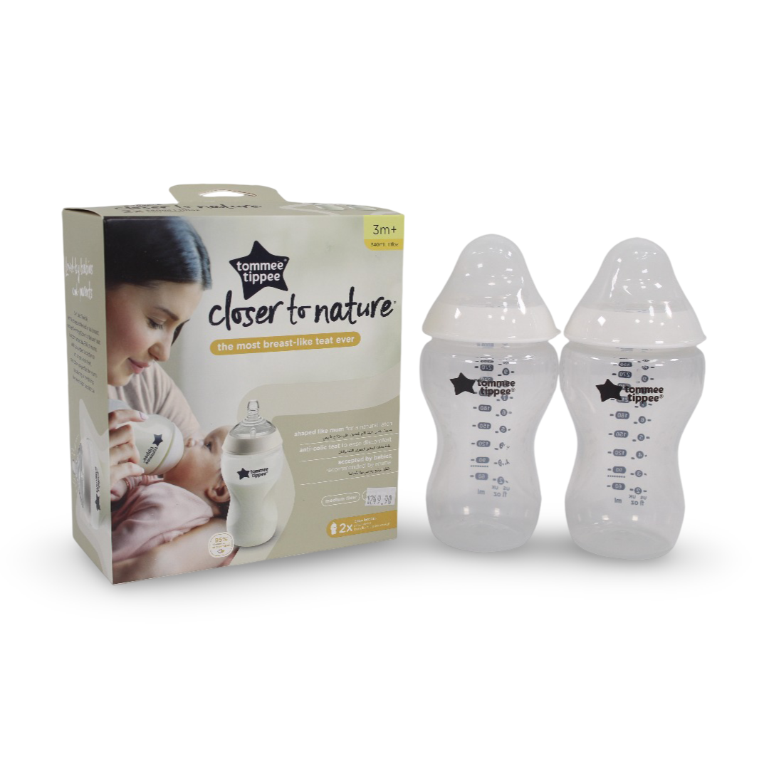 Tommee Tippee Closer to Nature 2 Baby Bottles 340ml