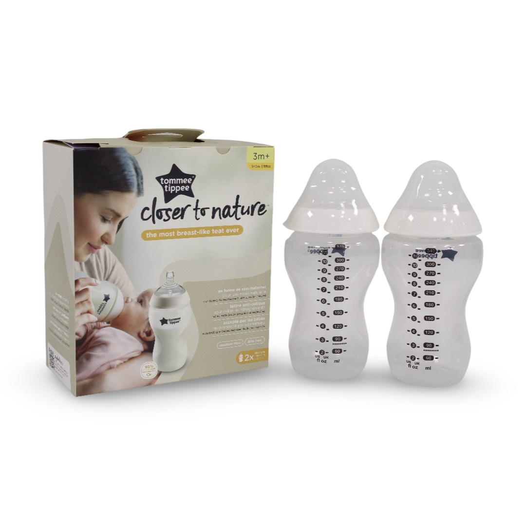 Tommee Tippee Closer to Nature 2 Baby Bottles 340ml