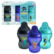 Tommee Tippee Midnight Jungle Blue – Natural Start Anti-Colic Baby Bottles 3X260ml
