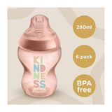 Tommee Tippee Kindness Closer to Nature Baby Bottles 260ml – Pack of 6