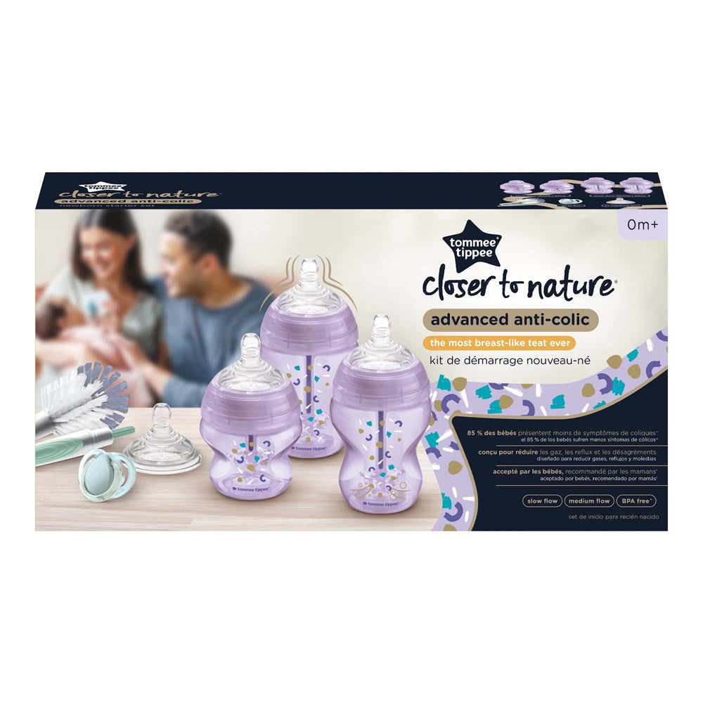Tommee Tippee Anti-Colic Birth Kit – Purple