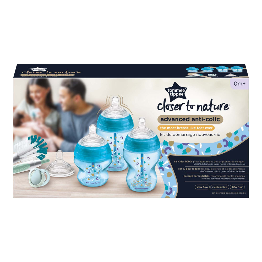 Tommee Tippee Advanced Anti-Colic Newborn Starter Set - Blue