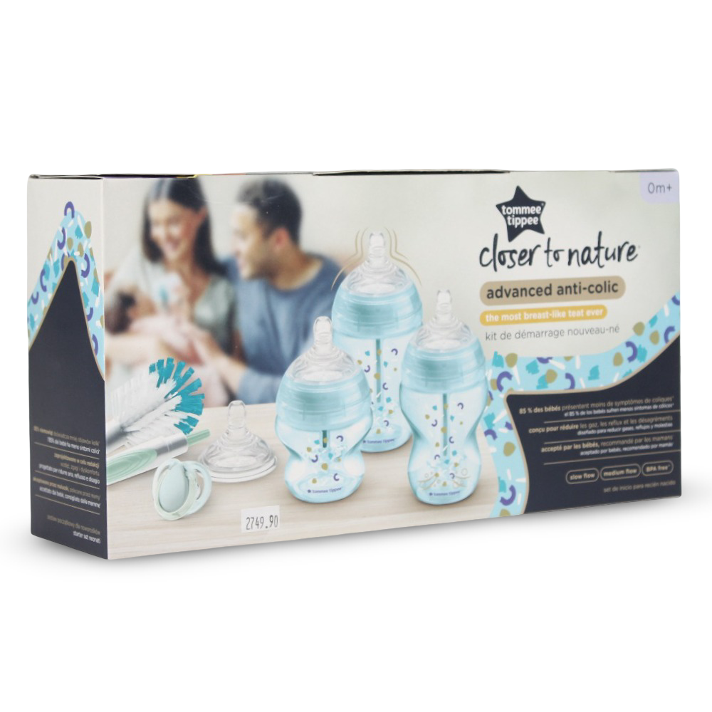 Tommee Tippee Advanced Anti-Colic Newborn Starter Set - Blue