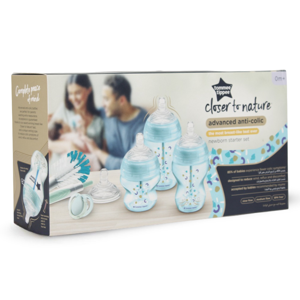 Tommee Tippee Advanced Anti-Colic Newborn Starter Set - Blue