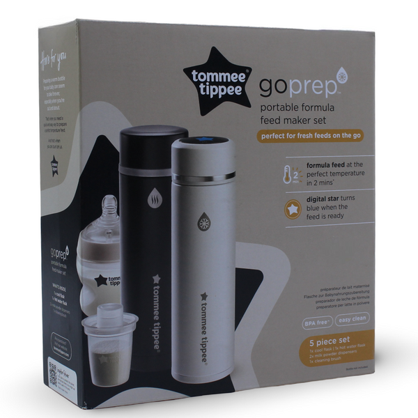Tommee Tippee GoPrep مجموعة تحضير الحليب البودرة المحمولة