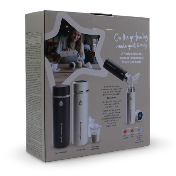 Tommee Tippee GoPrep مجموعة تحضير الحليب البودرة المحمولة