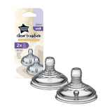 Tommee Tippee Closer to Nature Vari Flow Teats (0m+, 2pcs)