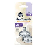 Tommee Tippee Closer to Nature Vari Flow Teats (0m+, 2pcs)