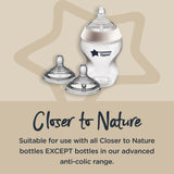 Tommee Tippee Closer to Nature Vari Flow Teats (0m+, 2pcs)