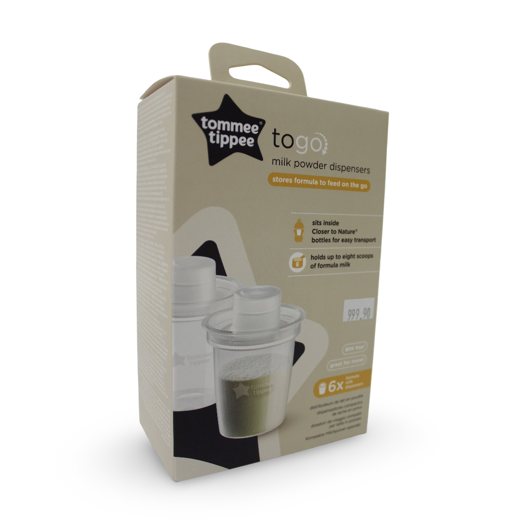 Tommee Tippee Closer to Nature Milk Powder Dispensers – Pack of 6