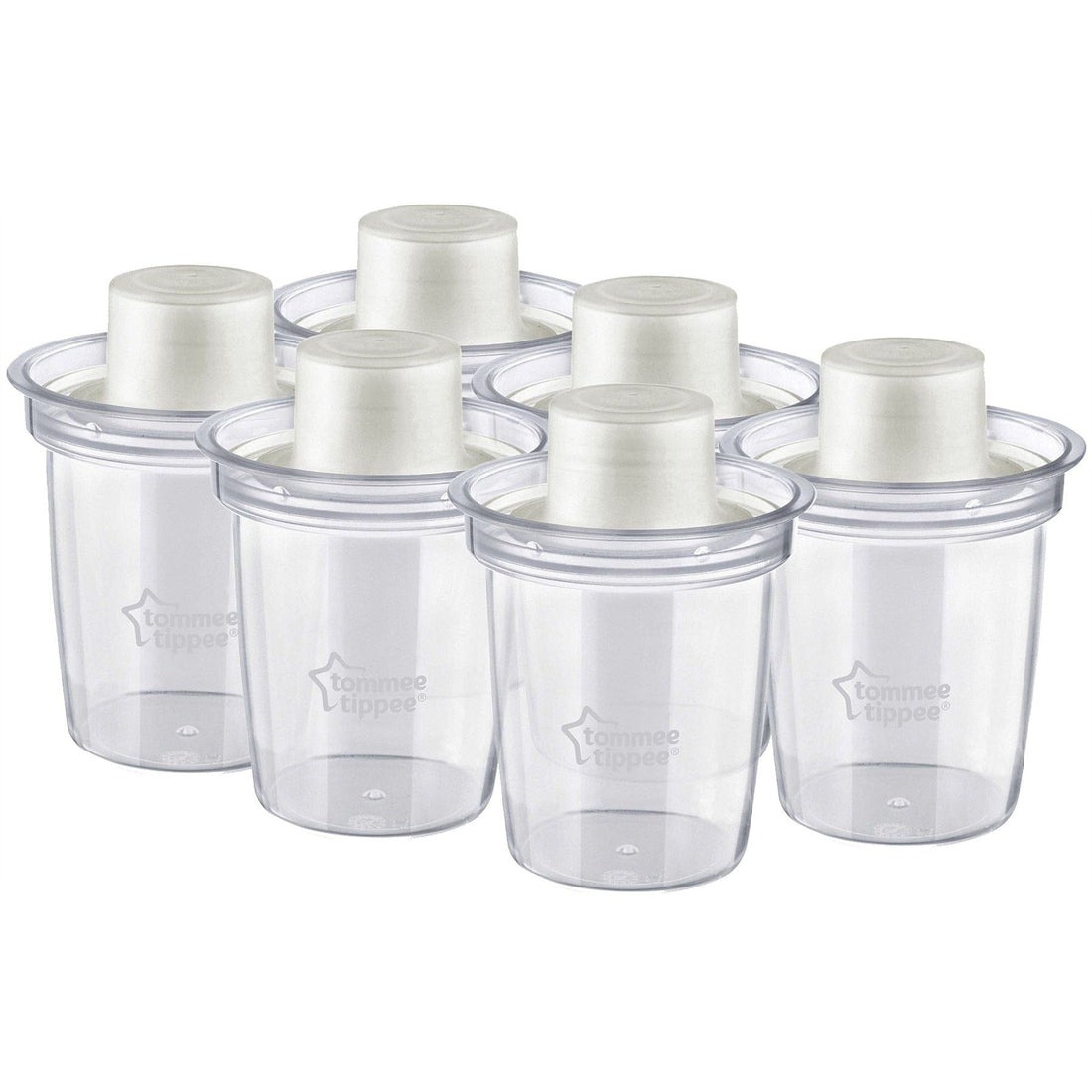 Tommee Tippee Closer to Nature Milk Powder Dispensers – Pack of 6 - Baby Essentials