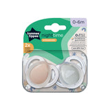 Tommee Tippee Night Time Soothers (0-6M) - Pack of 2