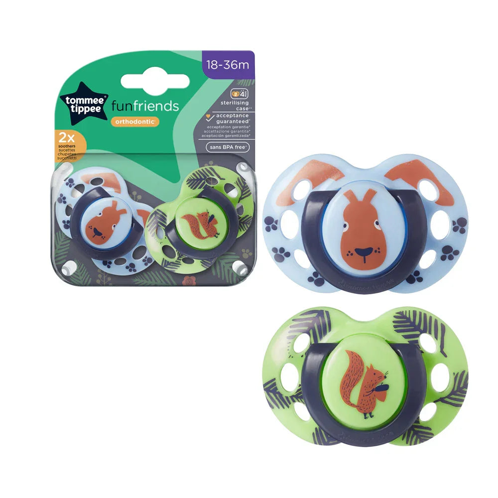 Tommee Tippee Fun Style Soother (18-36m) - 2Pcs - Baby Essentials