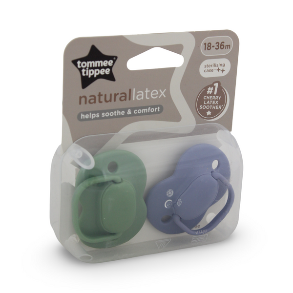 Tommee Tippee Natural Latex Cherry Soothers 18-36m