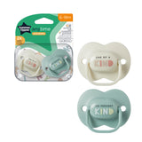 Tommee Tippee Anytime Silicone Pacifier Soother, 6-18 Months, 2 Pieces, Assorted Colors