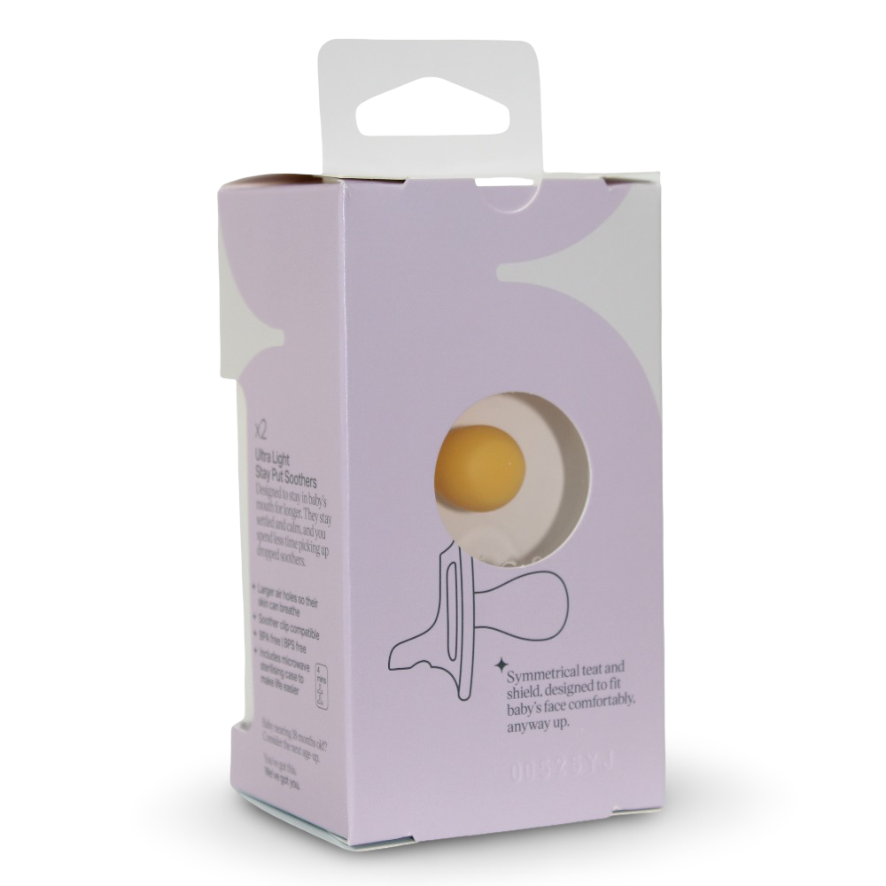 Tommee Tippee Ultra-Light StayPut Silicone Soother – 6–18 Months (Pack of 2)