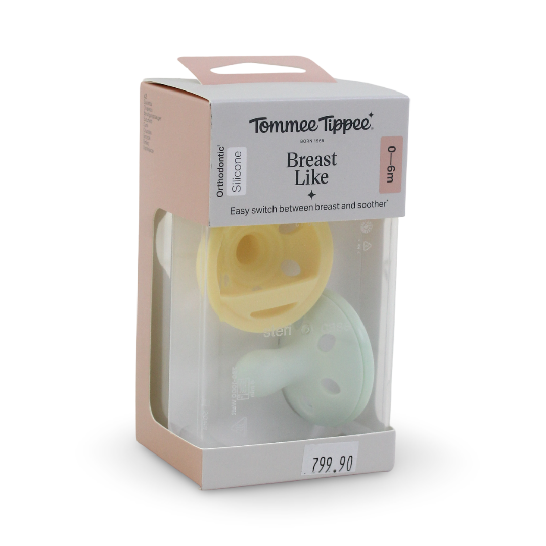 Tommee Tippee Breast-Like Soother 0-6m – Pack of 2 - Baby Essentials